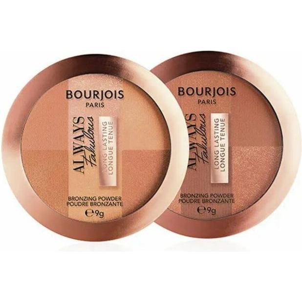 Thumbnail - Bourjois, Highlighter + Bronzer, Always Fabulous Bronzing Powder Bronzer F (002 Dark, Bronzer, 9 g)