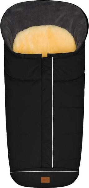 Fillikid Winterfusssack Nanga - schwarz - mit Lammfell