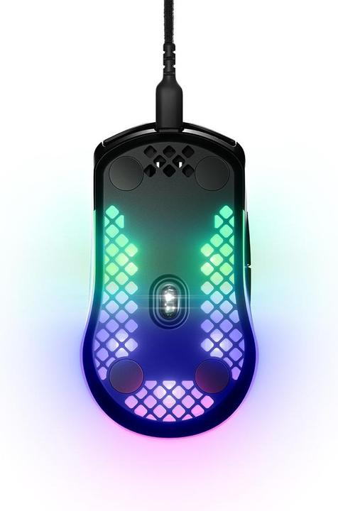 Actual product image SteelSeries Aerox 3 USB-C - Optische Gaming-Maus 8500 CPI – REFURBISHED (Onyx) (Cable)