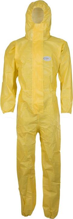 Dönges Chemical protective overall type 3/4/5/6, size XL, yellow (XL, 1 x)