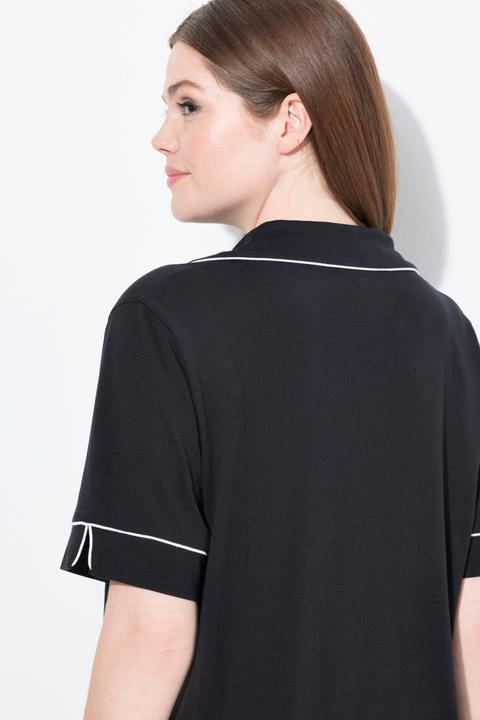 Produktbild Ulla Popken Pyjama, Zierpaspeln, Reverskragen, Halbarm (42, 44)