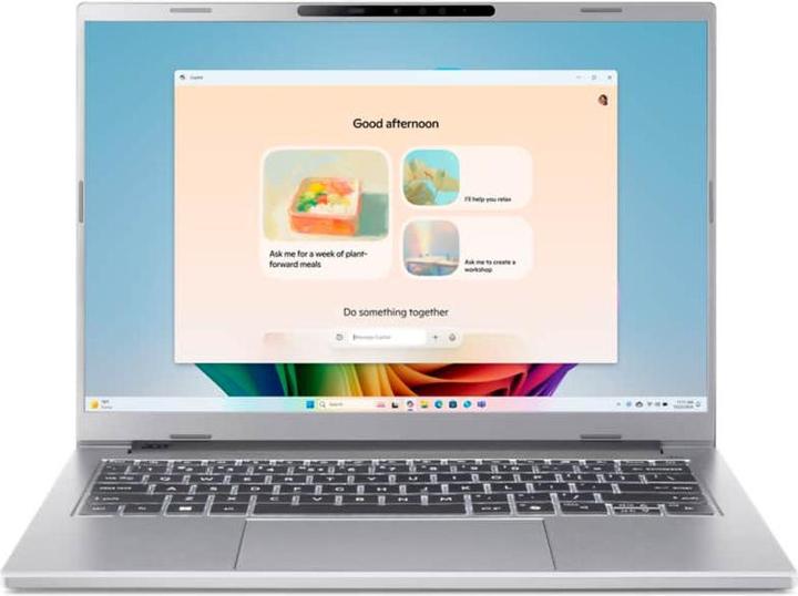 Actual product image Acer Aspire 14 AI OLED (A14-53M-71LQ) 14,0" WUXGA, OLED, Intel i7U-258V (47 TOPS), 32GB RAM, 1TB SSD (14", Intel Core Ultra 7 258V, 32 GB, 1000 GB, DE)