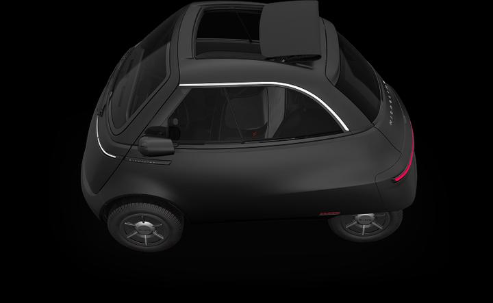 Actual product image Microlino Mid Range Gotham Black (Electric, 17 hp)