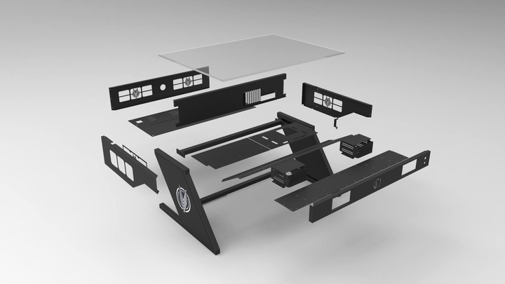 Actual product image Vector VD01 (ATX, mATX, Mini-ITX, E-ATX)