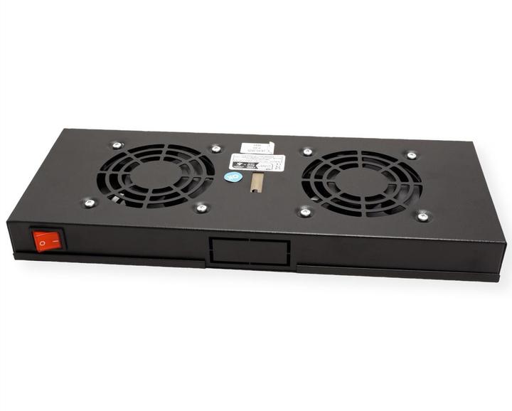 Produktbild Roline 19-inch fan unit 2 fans ON/OFF black