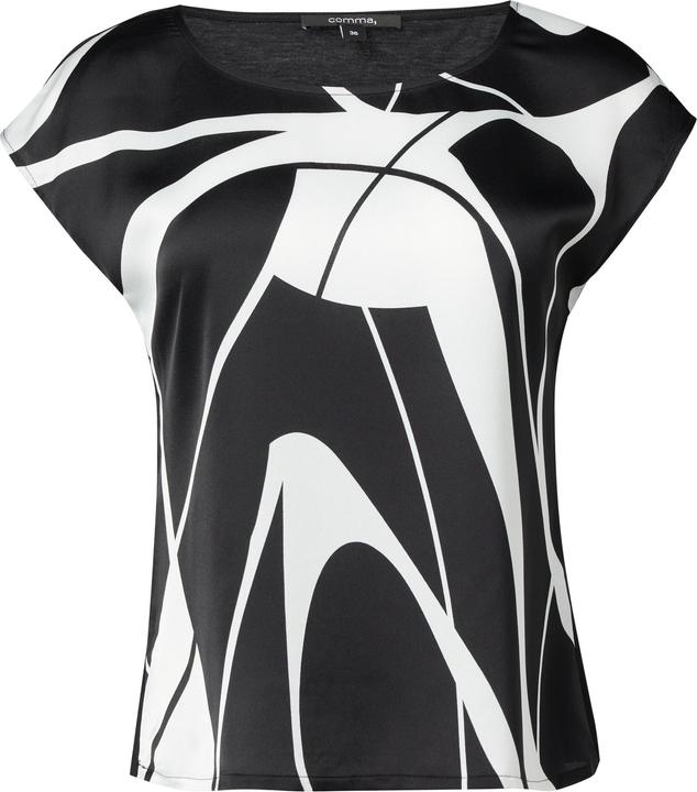 Produktbild Comma T-Shirt Blusenshirt im Fabricmix (38)