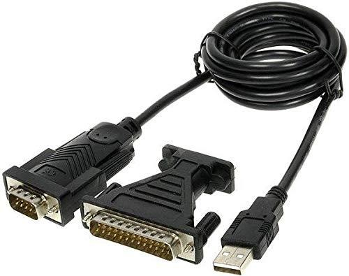 Actual product image PremiumCord USB-A - RS-232 USB cable, black (ku2-232)
