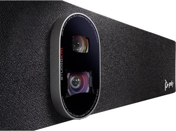 Actual product image HP Poly STUDIO X70 and TC8 Integrated Dual Cameras + Video System for Conf/Collab/Wireless Pres