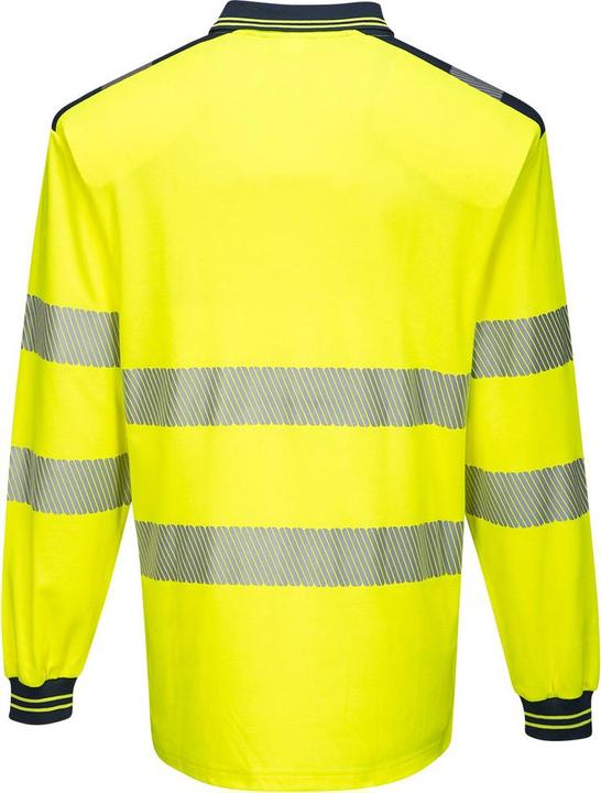Produktbild Portwest Mens PW3 Hi-Vis Comfort Long-Sleeved Polo Shirt (L)