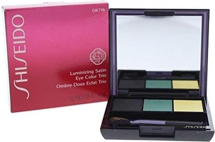 Actual product image Shiseido Luminizing Satin Eye Color Trio eye shadow GR716 Vinyl 3g (GR716 Vinyl)