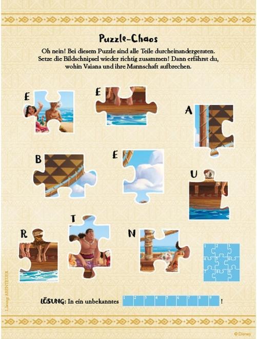 Produktbild Panini Disney Vaiana 2: Zauberhafter Rätselspass - Mit Stickern!