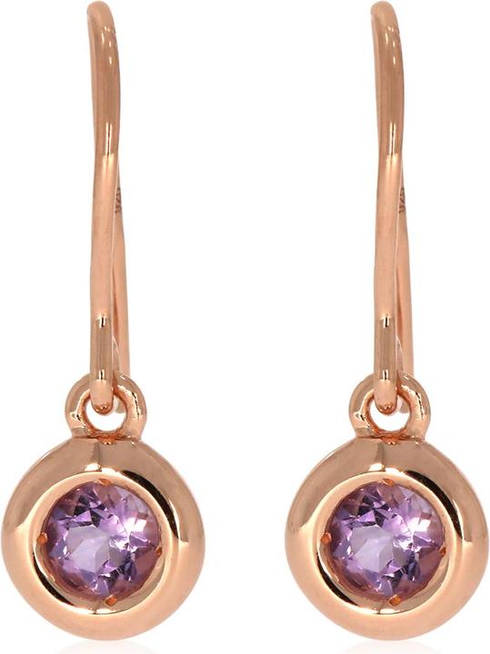Immagine prodotto Xen Orecchini con ametista rosa di circa 0,60 ct. placcati in oro rosa (Argento 925)