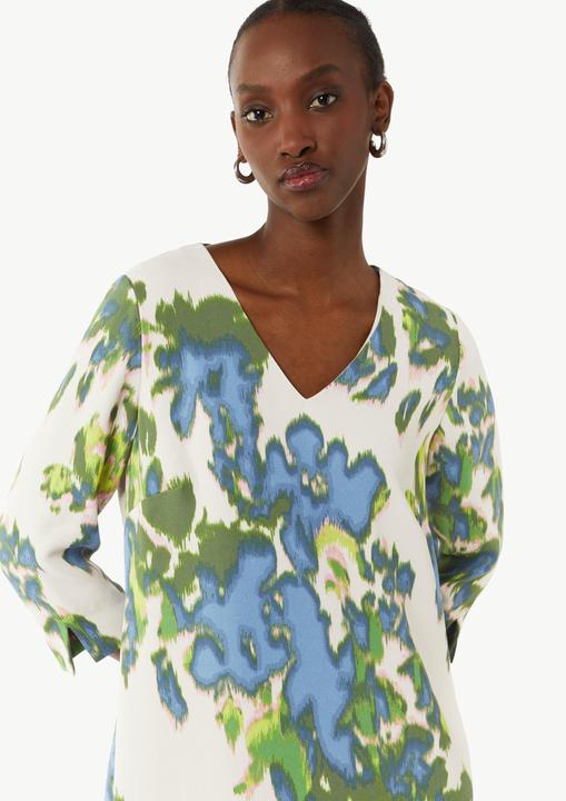 Image du produit Comma Kleid Gemustertes Kleid mit Eingrifftaschen (42)