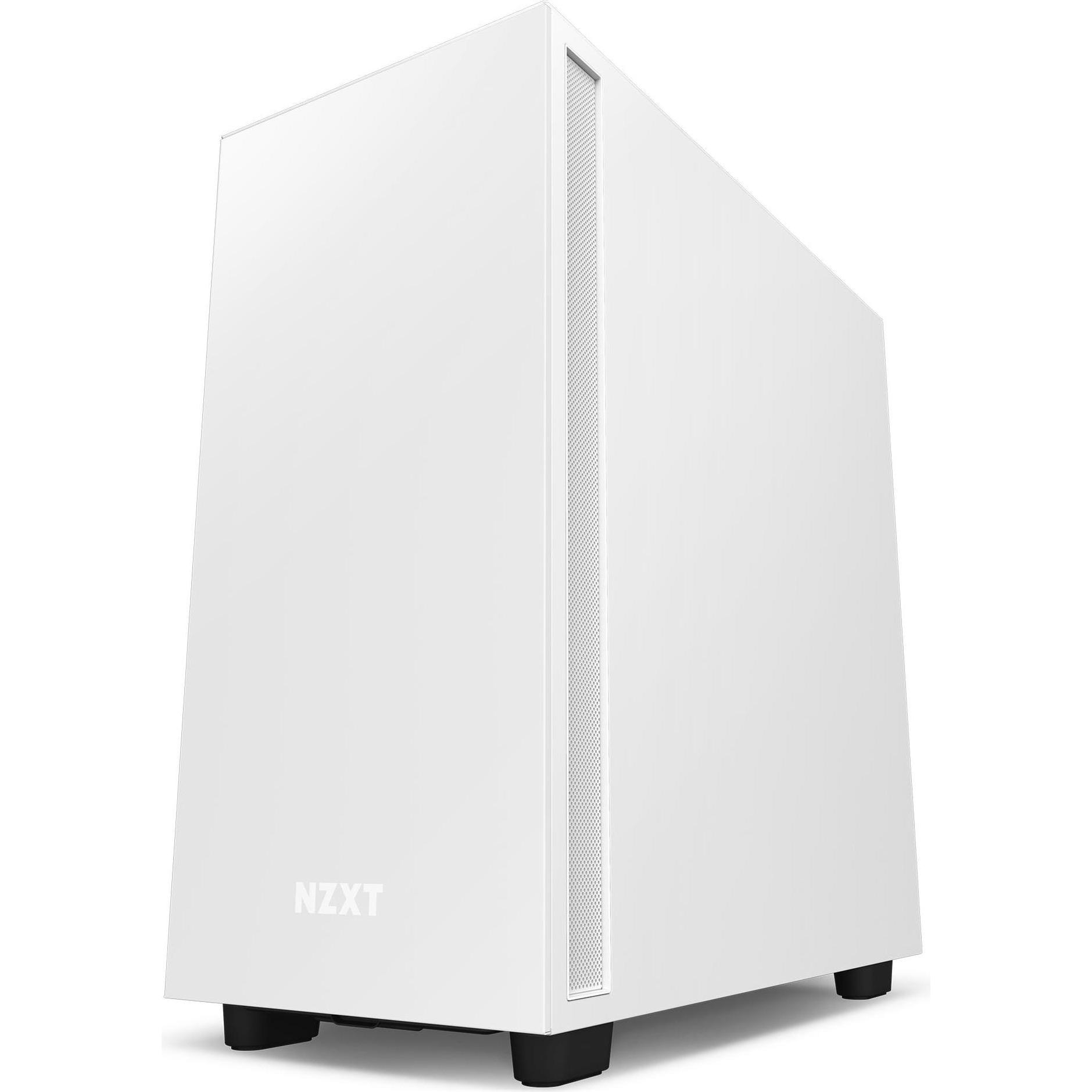 NZXT H7 (ATX, mATX, E-ATX, Mini-ATX), PC Gehäuse, Schwarz, Weiss