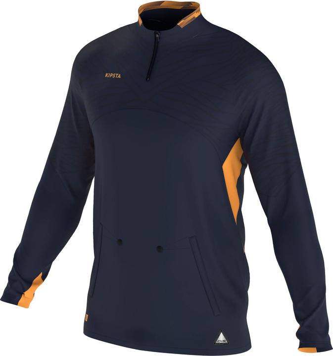 Immagine prodotto Kipsta Calcio donna/uomo 1/2 Zip - CLR blu navy/arancio (XS)