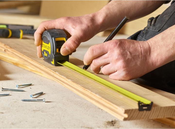 Actual product image Stanley Rollmeter Grip 8m x 28mm (8 m)