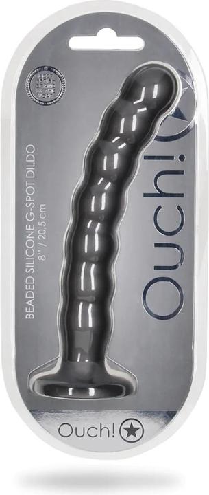 Produktbild Ouch! Beaded Silicone G-Spot Dildo - 8" / 20,5 cm