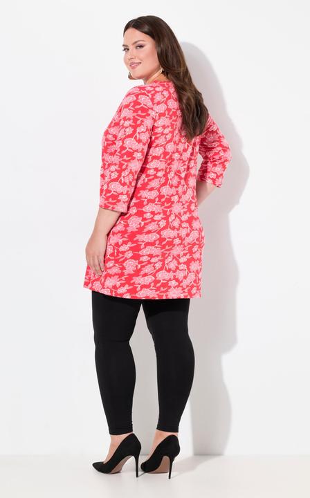 Produktbild Ulla Popken Longshirt, Biesen, A-Linie, V-Ausschnitt, 3/4-Arm (58)
