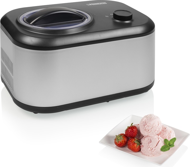 Produktbild Princess Eismaschine - 1 Liter Fassungsvermögen, 60 Minuten, Herausnehmbarer Behälter, 100 Watt, 282608 (EU-Stecker)