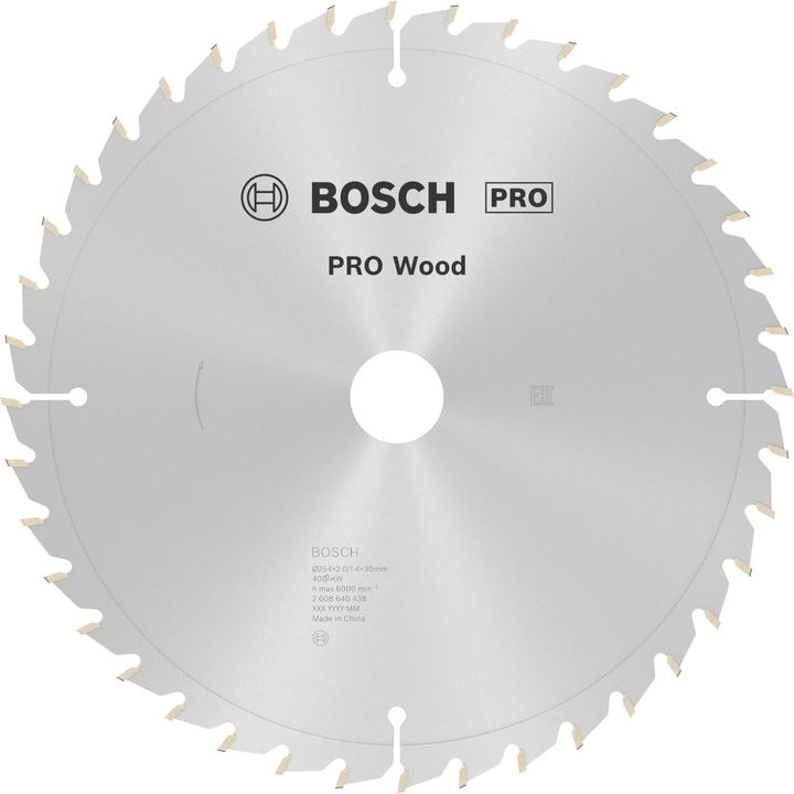 Actual product image Bosch Professional Zubehör PRO Wood circular saw blade, 254 x 2 x 30 mm