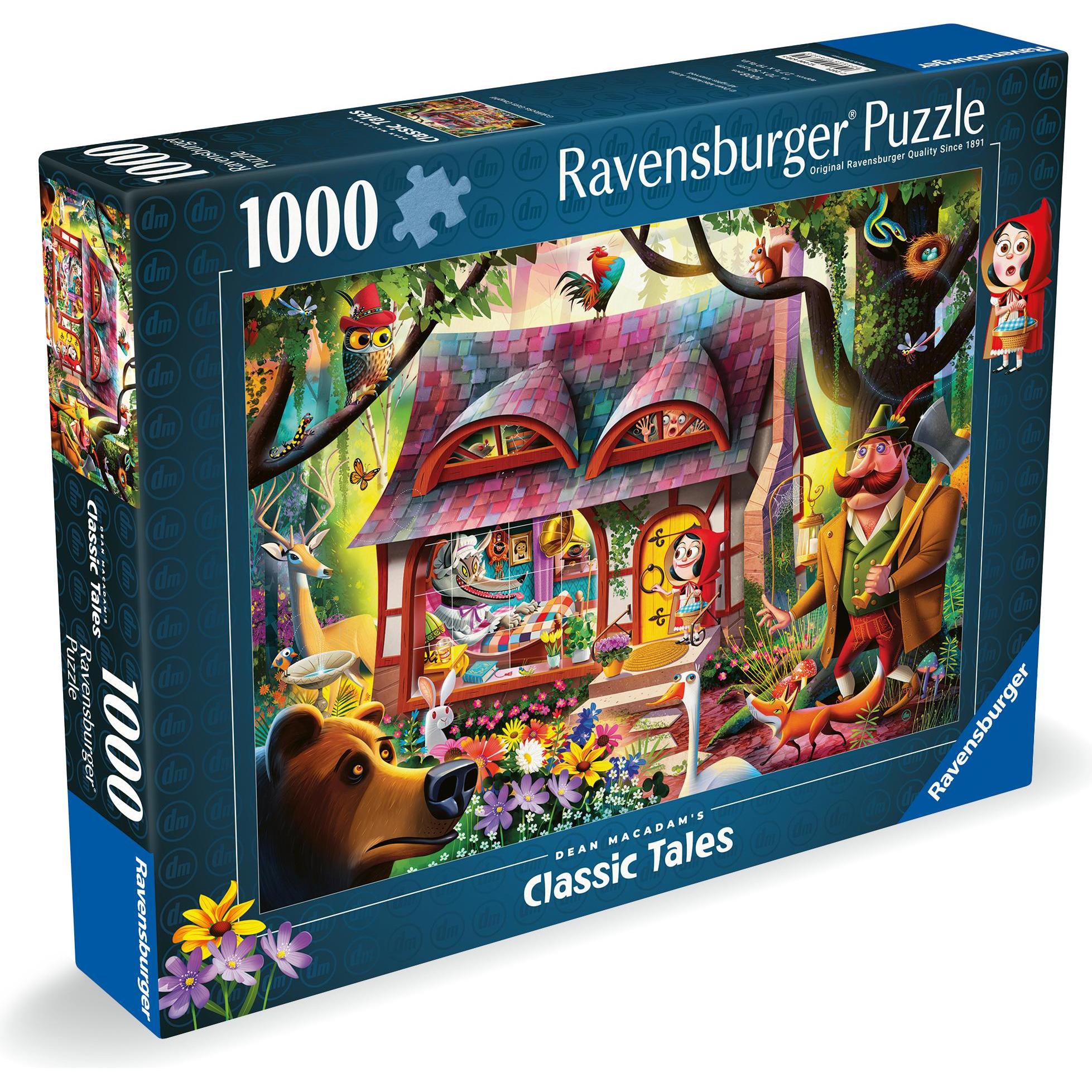 Thumbnail - Ravensburger Puzzle Rotkäppchen und der Wolf, 1000 Teile. (1000 Teile)
