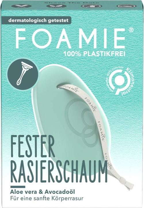 Actual product image Foamie - Solid Shaving Foam Aloe You Very Much / Shave The Date (Shaving soap)