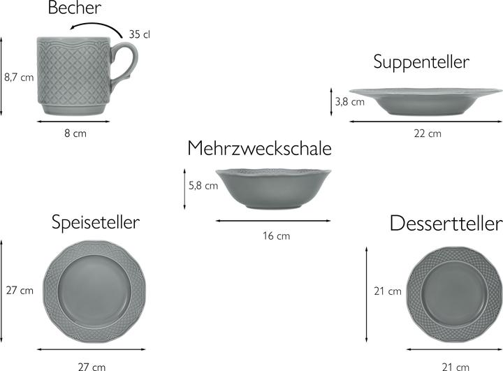 Immagine prodotto CreaTable Arianne (20 pz.)