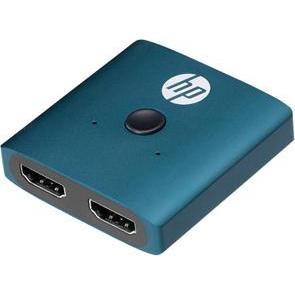 HP Switch HDMI, DHC-HD01V, HDMI F - 2x HDMI F, blu Morandi, Hewlett-Packard, Switch box