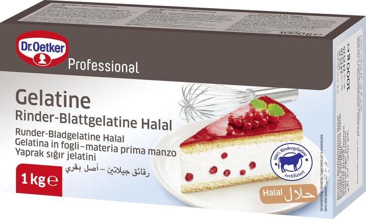 Actual product image Dr. Oetker Rinder-Blattgelatine (1000 g)