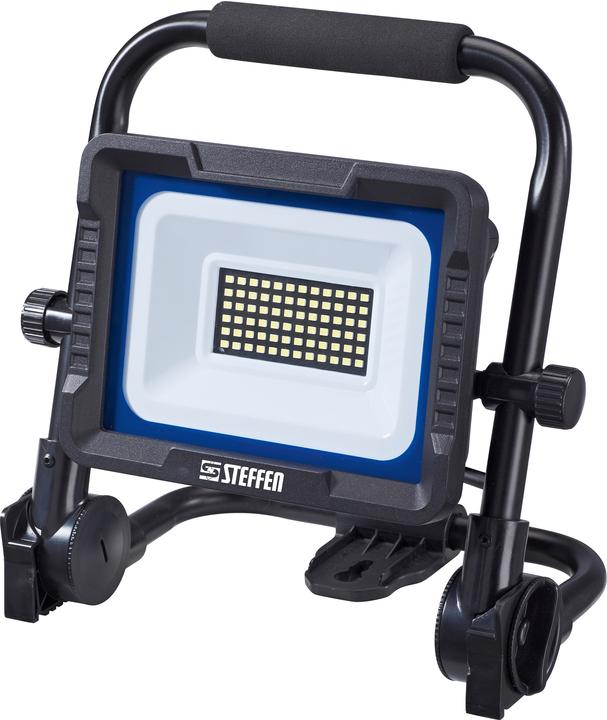Actual product image Steffen WORKLIGHT LED spotlight 30W with carrying handle and folding stand 5m (4800 lm)