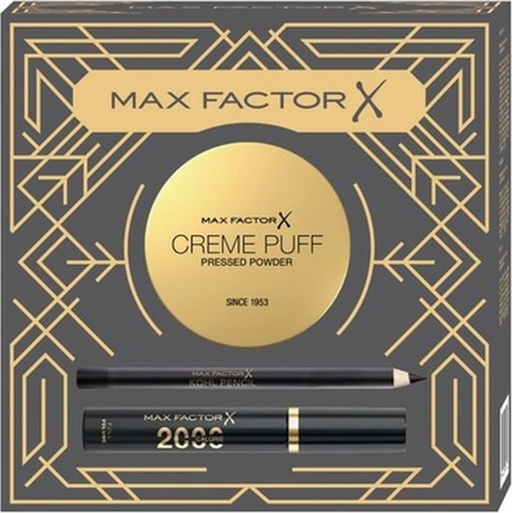 Produktbild Max Factor Max Factorset Creme Puff Matte Face Powder, 2000 Calorie Mascara, Kohl Pencil Eye Pencil