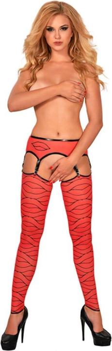 Actual product image Guilty Pleasure Gp Printed Suspender Belt L (L)