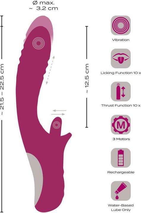 Image du produit Javida Vibrateur Licking & Thrusting