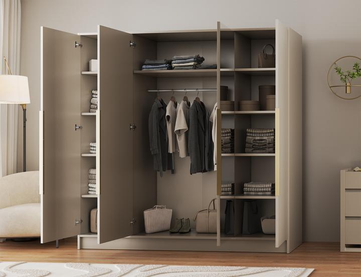Produktbild ADRK Furniture Lunara 200 Drehtürenschrank (200 x 51 x 200 cm)