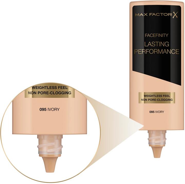 Actual product image Max Factor loading performance (095 Ivory)