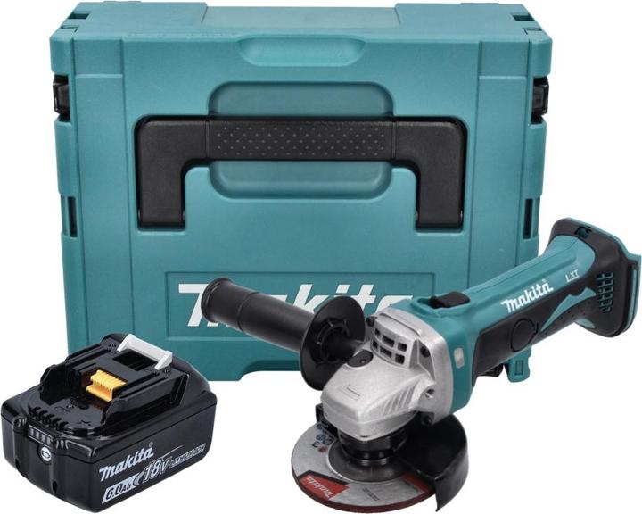 Produktbild Makita DGA 452 G1J Akku Winkelschleifer 18 V 115 mm + 1x Akku 6,0 Ah + Makpac - ohne Ladegerät (115 mm)