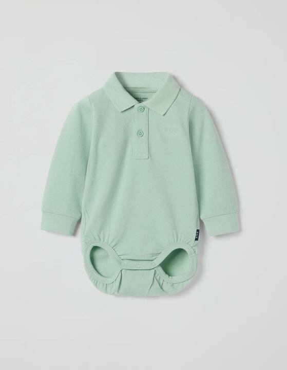 Produktbild PO.P Baby-Langarmbody mit Kragen uni (68)