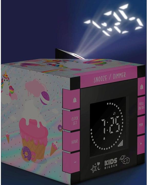 Immagine prodotto Bigben Sveglia per bambini R70 Unicorno 3 (con proiettore)