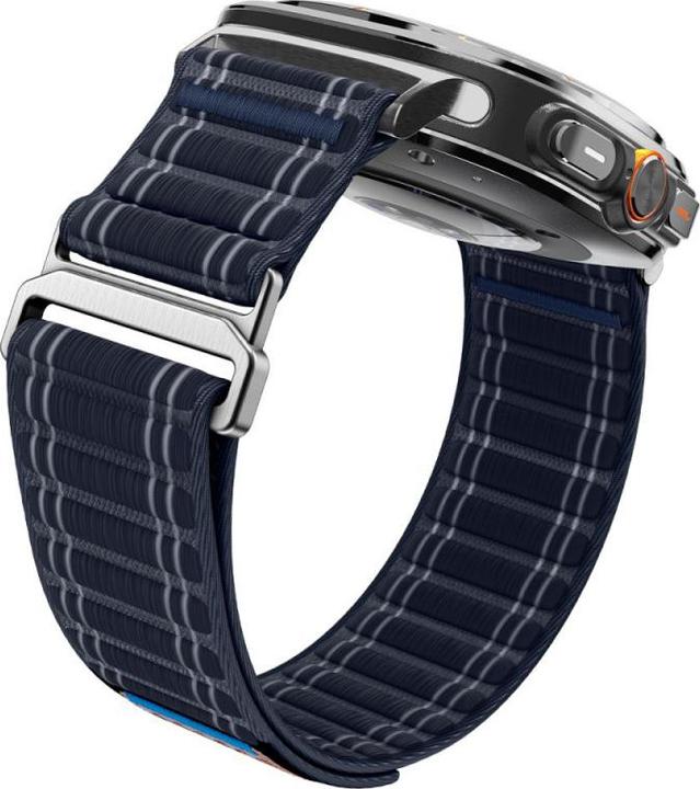 Actual product image Spigen - WBF0 - Samsung Galaxy Watch Ultra 47mm - Navy (Fabric, Nylon)