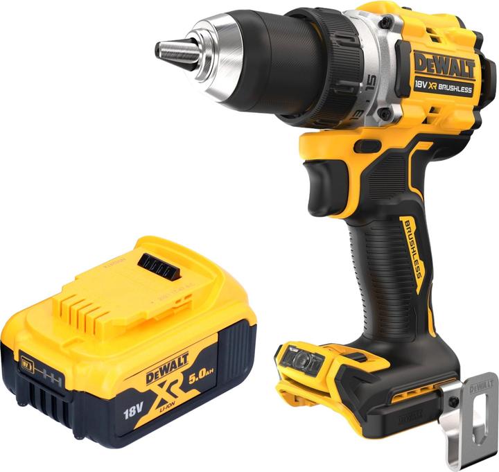 Image du produit DeWalt DCD 800 N Perceuse-visseuse sans fil 18 V 90 Nm Brushless + 1x batterie 5,0 Ah - sans chargeur (Fonctionnement sur batterie)