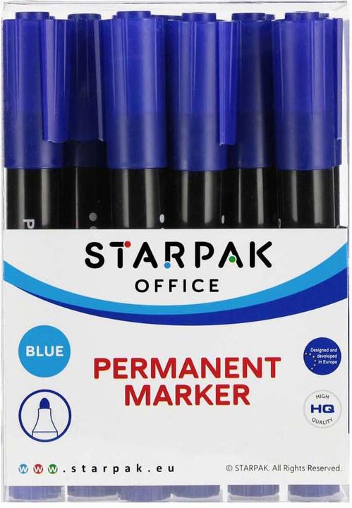Permanentmarker rund blau, 12 Stk. (12x)