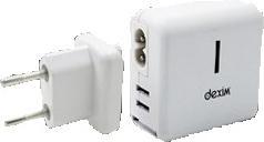 Image du produit Dexim Chargeur pour iPad/ iPhone/ iPod Blanc (2 ports)