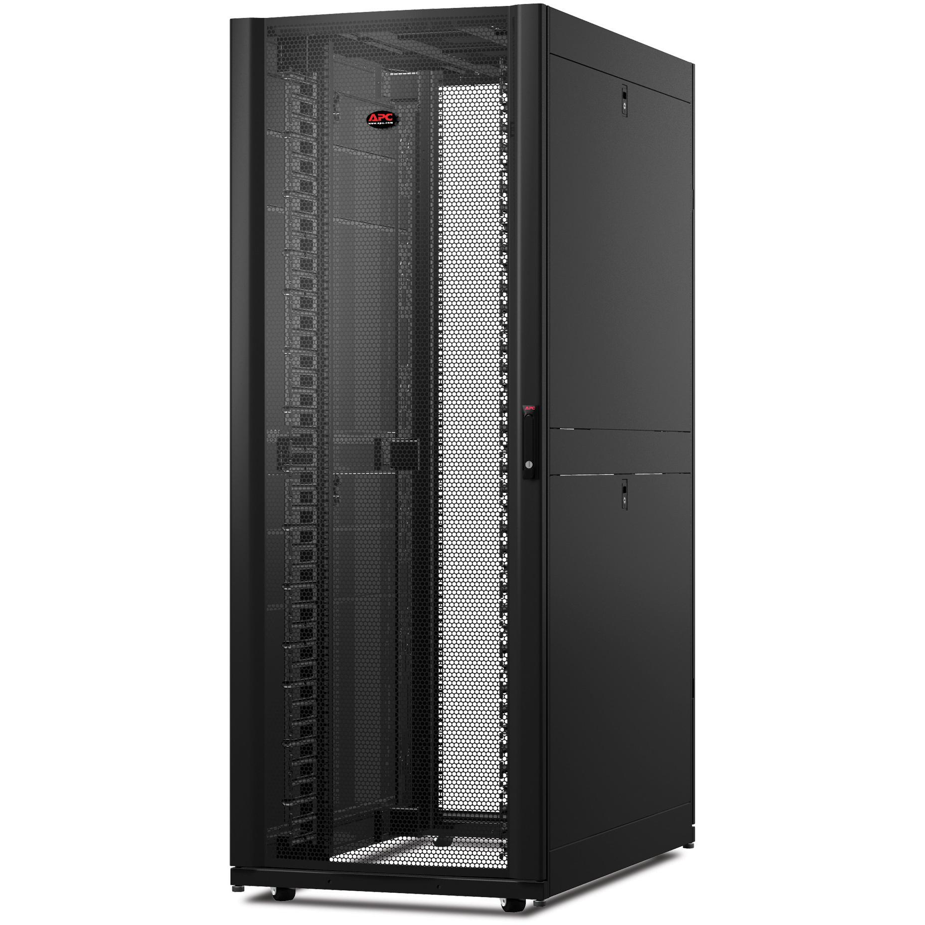 APC NetShelter SX Deep Enclosure (42 HE, 19 Zoll Rack), Serverschrank, Schwarz