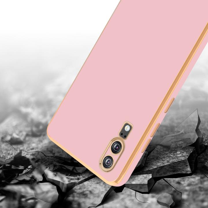Immagine prodotto Cadorabo Custodia per Huawei P20 in TPU con protezione della fotocamera LM130 Style (Cubot P20)