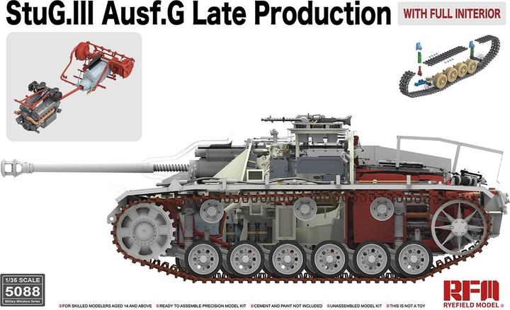 Immagine prodotto Rye Field Model StuG.III Ausf.G Tarda produzione con interni completi
