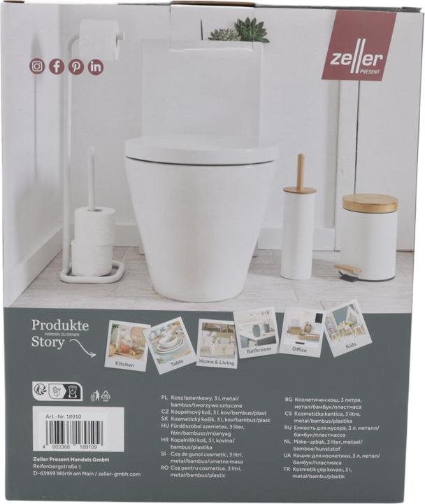 Image du produit Zeller Present Poubelle (3 l)