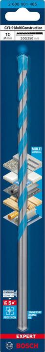 Produktbild Bosch Professional Zubehör EXPERT CYL-9 MultiConstruction Bohrer, 10 x 200 x 250 mm (10 Millimeter)