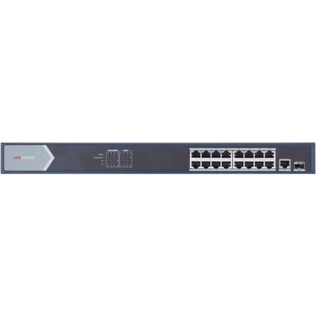 Thumbnail - Hikvision DS-3E0518P-E (16 Ports), Netzwerk Switch, Blau