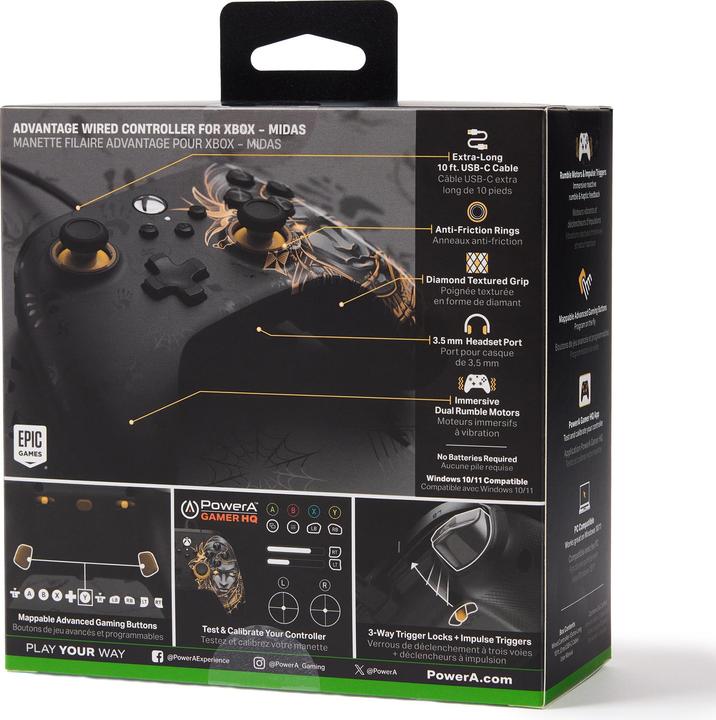 Produktbild PowerA Advantage Wired Controller (Xbox Series X, Xbox Series S, PC, Windows, Xbox One S)