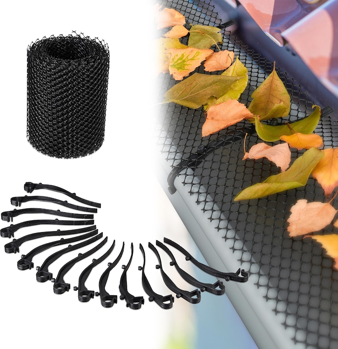 Relaxdays Gutter leaf protection